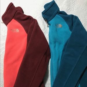 Bundle of North Face fleece jackets